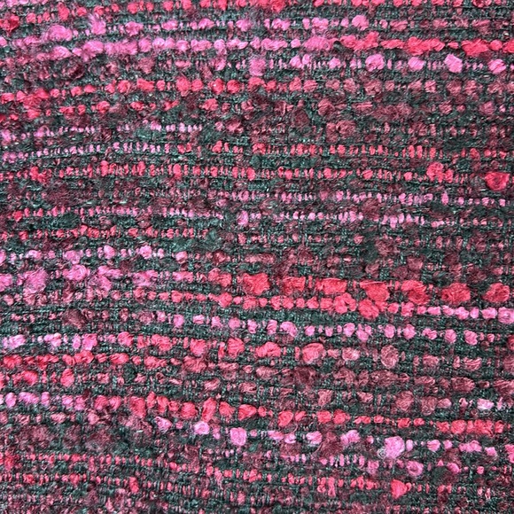 Dana Buchman Burgandy Red/Black Zip Up Long Sleeve Blazer - Picture 7 of 7